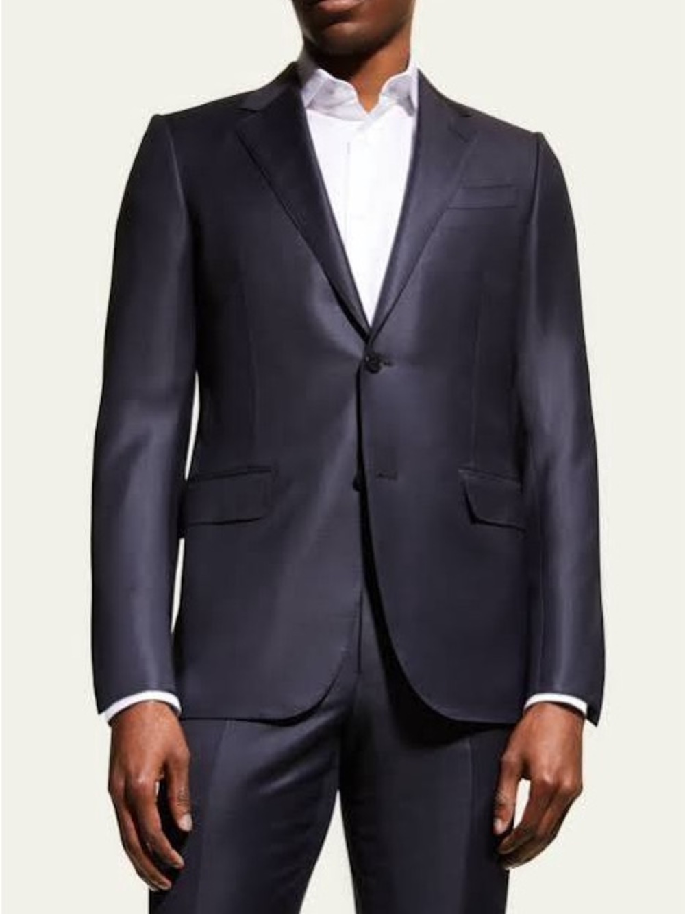 Z Zegna Blue Wool Men’s Two-Piece Suit